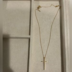 Tiffany and Co. Gold Cross Necklace